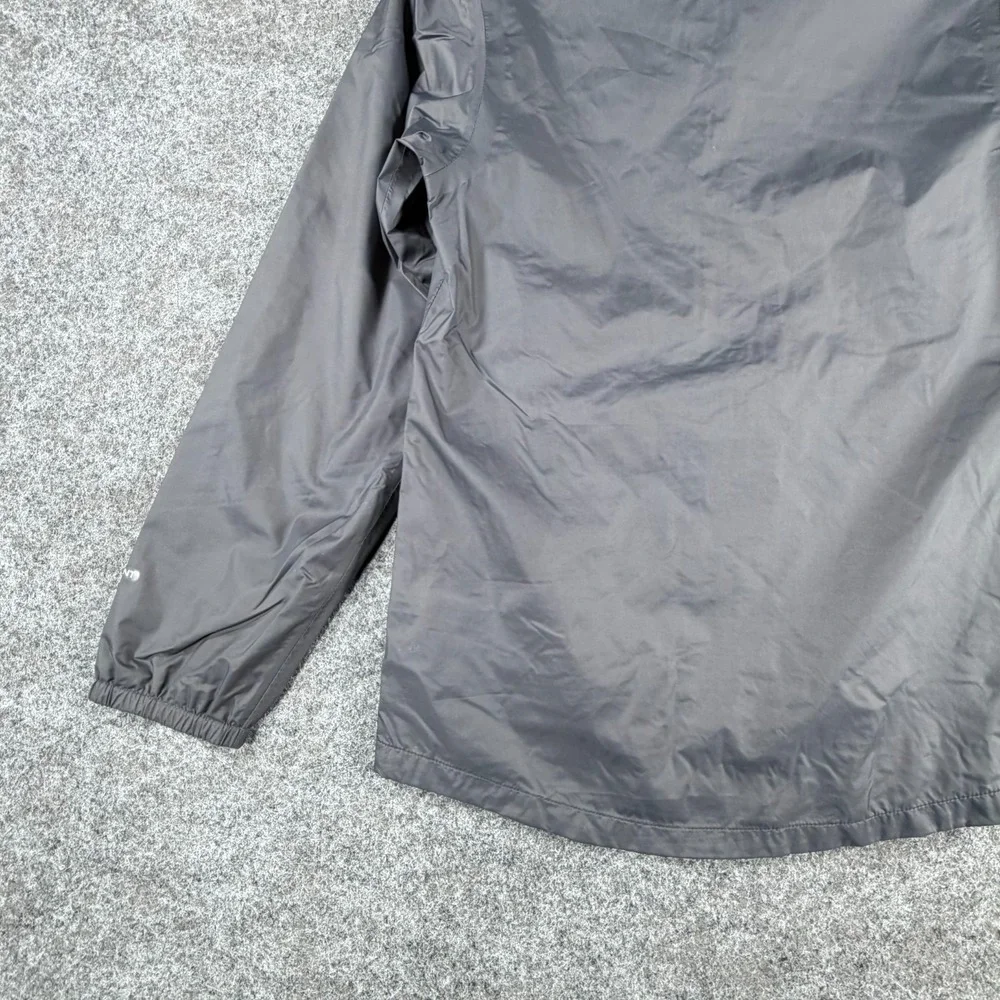 The North Face Dryvent Jacket Girls Medium 10-12 Gray Mesh Lined Hooded Full Zip